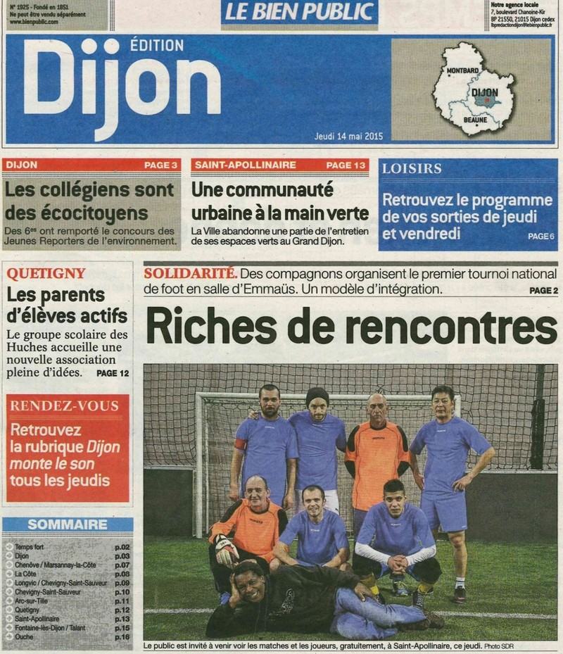 Mario, compagnon, créé l’équipe.rnLes premiers entrainements.rnParticipation à des tournois avec des équipes extérieures.rn1ère inscription à la ligue interentreprises.rn14 mai 2015 / : 1er tournoi Emmaüs avec les groupes Emmaüs de France.
