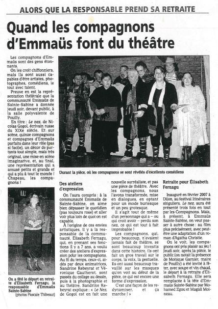 Chacune de nos manifestations a été relayée par la presse locale (journal et reportage télé). D’événement en événement, des liens se créent et aboutissent à de nouveaux projets et de nouvelles commandes. Des liens étroits se sont créés avec le grand Dijon, la communauté de Commune de la Ville de Beaune, la médiathèque d’Arnay le Duc et le Secours Catholique de Pouilly en Auxois , l’IFSI de Dijon.